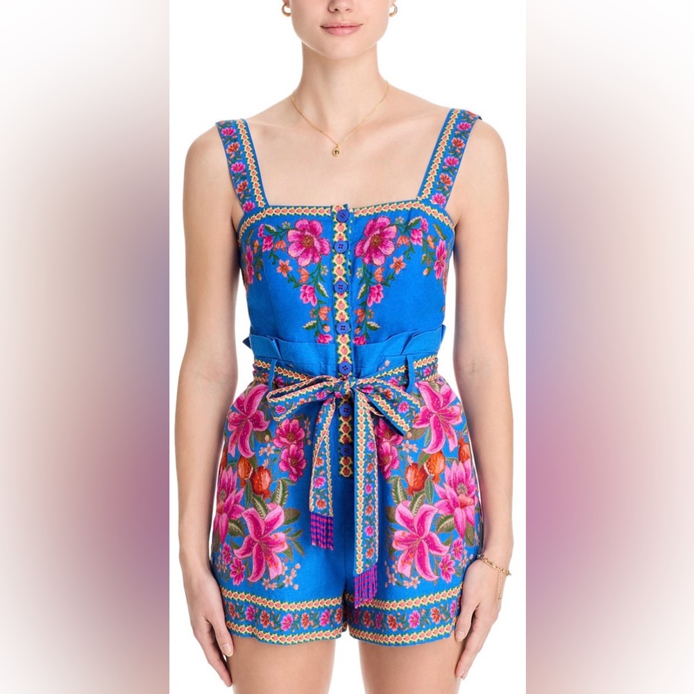 FARM Rio Summer Fruit Scarf Romper